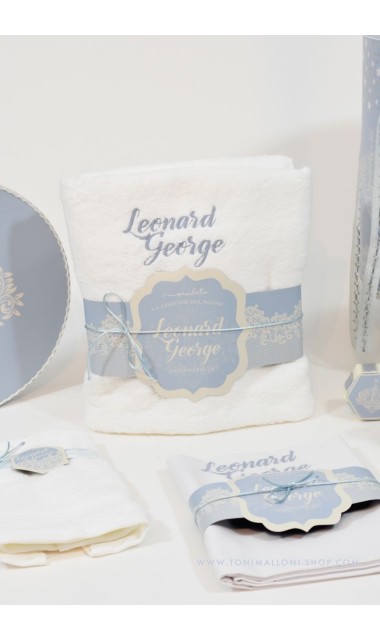 Trusou botez baieti personalizat prin brodare cu numele bebelusului, Lacy Ski 2